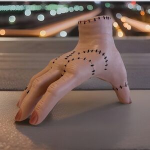 Halloween Addams Family Thing Hand Wednesday Scars Stitches Cosplay Event NEW